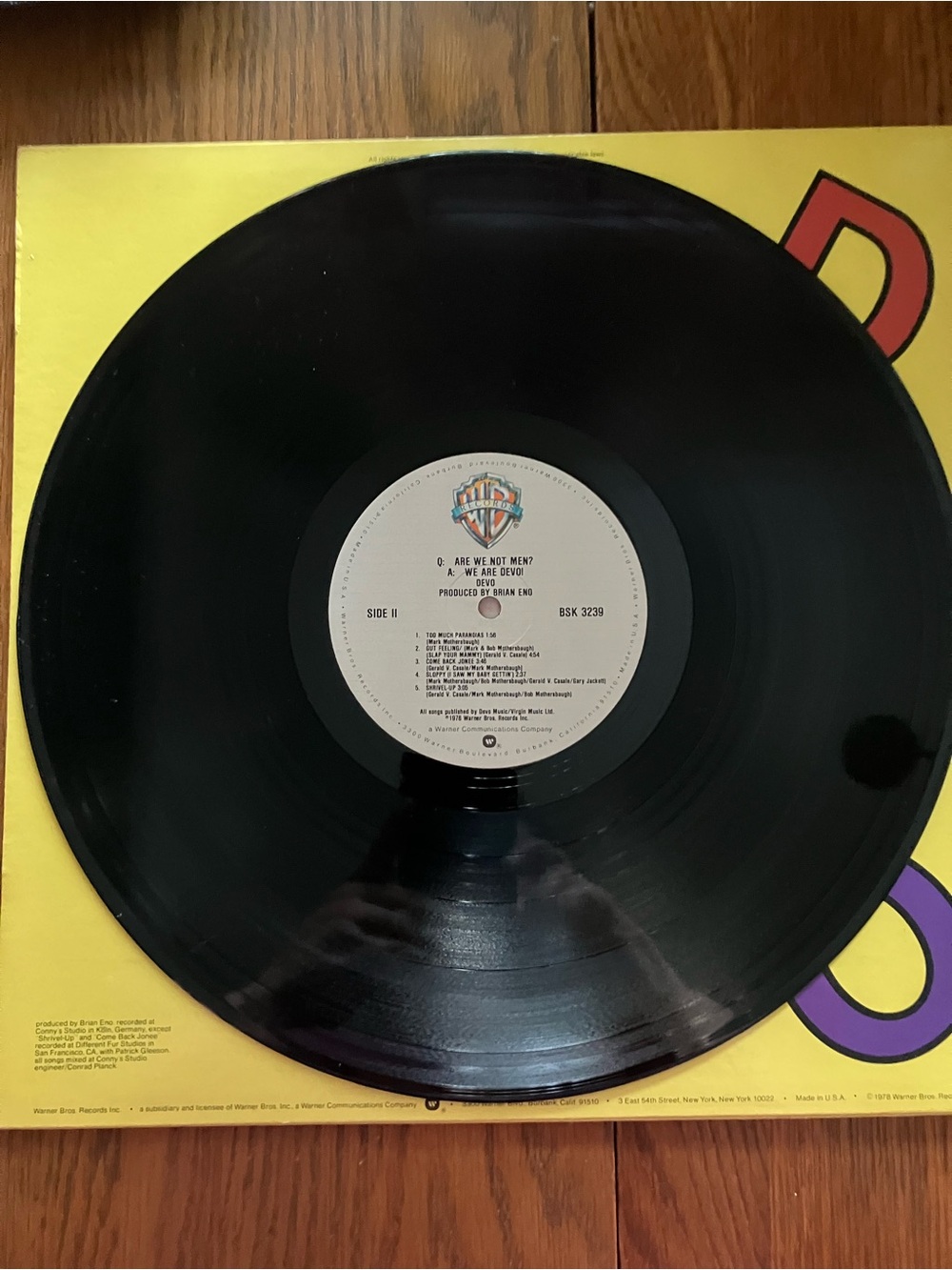 Vintage 1978 First Pressing Devo “Q:Are We Not Men? A:We Are Devo!” Vinyl - Picture 3 of 11